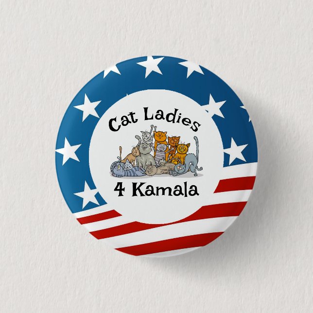 Cat Ladys Design Button (Vorderseite)