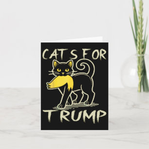Cat Ladys for Donald Trump 2024 Sarcastic Electio Karte