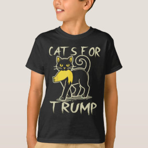 Cat Ladys for Donald Trump 2024 Sarcastic Electio T-Shirt