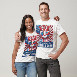 Cat Ladys for Kamala 2024 Sternexplosion T-Shirt