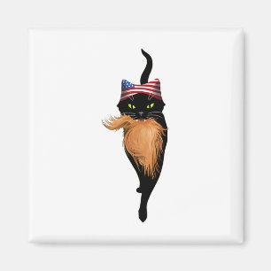 Cat Ladys for Kamala Funny Anti-Trump Election 20 Magnet