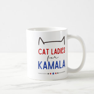Cat Ladys for Kamala Funny Cat Lover Kaffeetasse