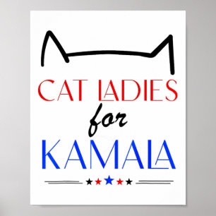 Cat Ladys for Kamala Poster