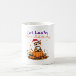 Cat Ladys for Kamala: Unterstützung für Kamala zei Kaffeetasse