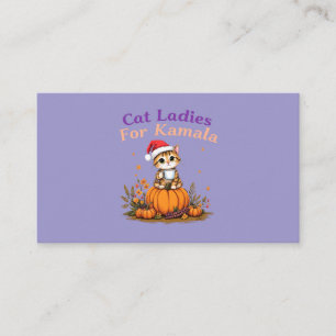 Cat Ladys for Kamala: Unterstützung für Kamala zei Visitenkarte