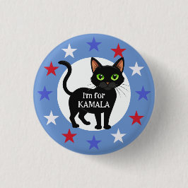 Cat Ladys für Kamala Design Button