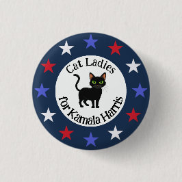 Cat Ladys für Kamala Design Button