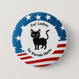 Cat Ladys für Kamala Design Button
