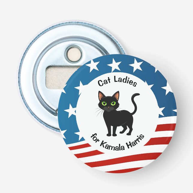 Cat Ladys für Kamala Design Flaschenöffner (Vorderseite)