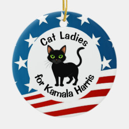 Cat Ladys für Kamala Design Keramik Ornament