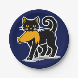 Cat Ladys Kamala | Harris Walz 2024 Blue Pappteller