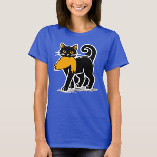 Cat Ladys Kamala Harris Walz 2024 Blue T-Shirt