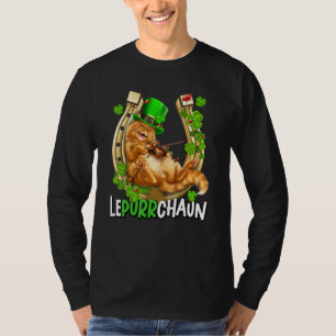 Cat Leprechaun St. Patrick S Day Lepurrchaun Shamr T-Shirt