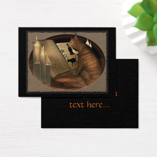 Cat Lessons ATC ACEO studieren (Schreibtisch)