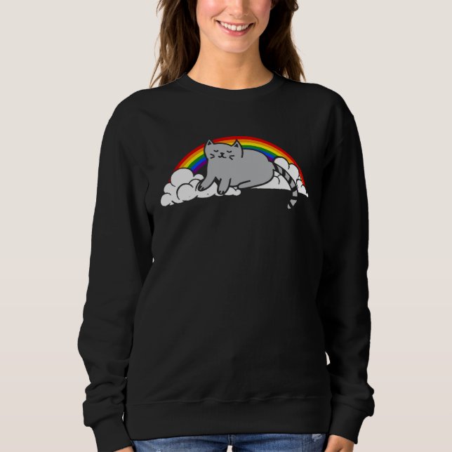 Cat Lgbt Sweatshirt (Vorderseite)