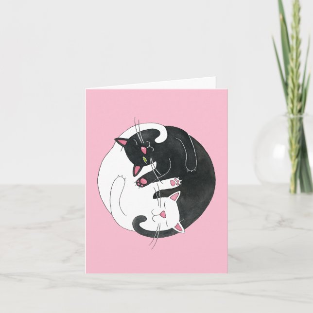 Cat Liebe Card Karte (Vorderseite)