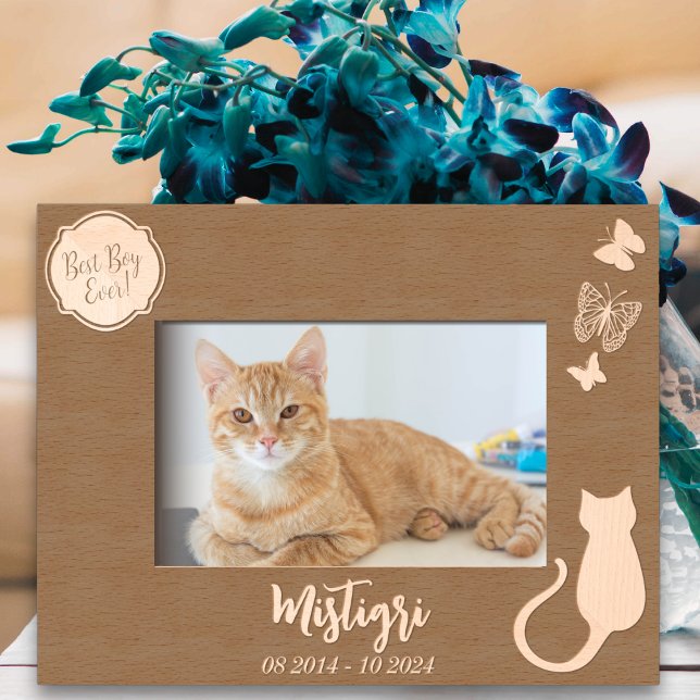 Cat Liebe Memorial Geätzte Rahmen (Von Creator hochgeladen)