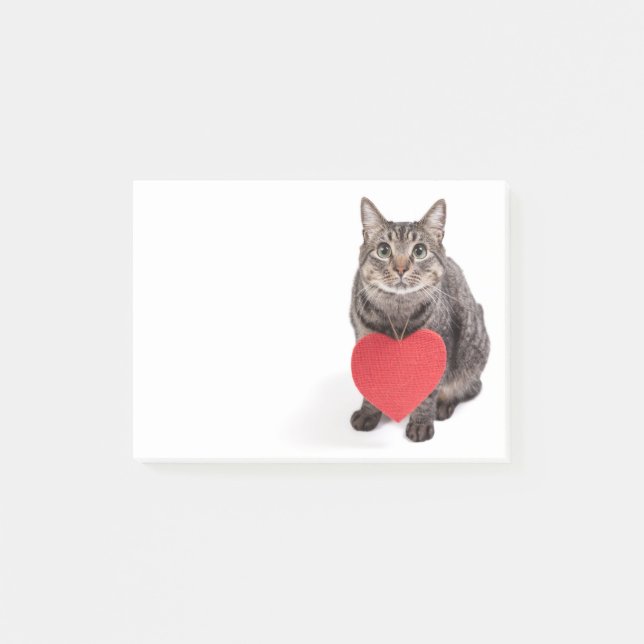 Cat-Liebe Post-it Klebezettel (Vorderseite)