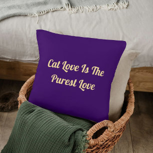 Cat Liebe Reinst Personalisieren Niedlich Funny Co Kissen