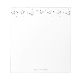 Cat Line Art Notepad Notizblock
