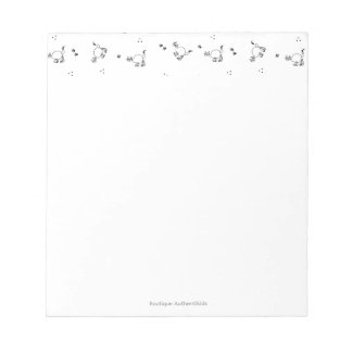 Cat Line Art Notepad Notizblock