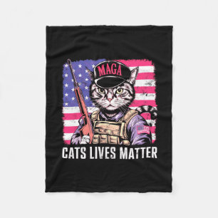 Cat Lives Fleecedecke