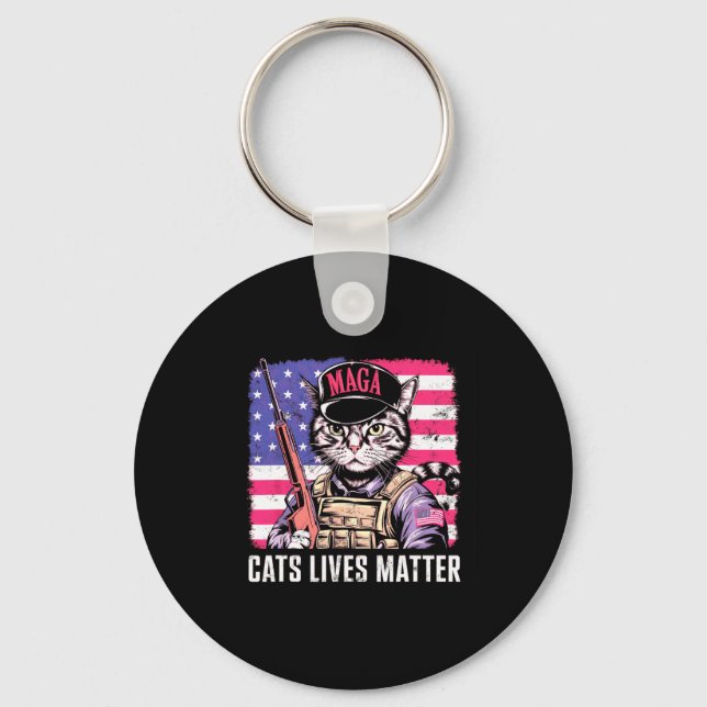 Cat Lives Schlüsselanhänger (Vorderseite)