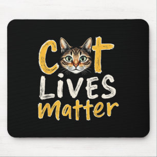 Cat Lives Shirt Mousepad