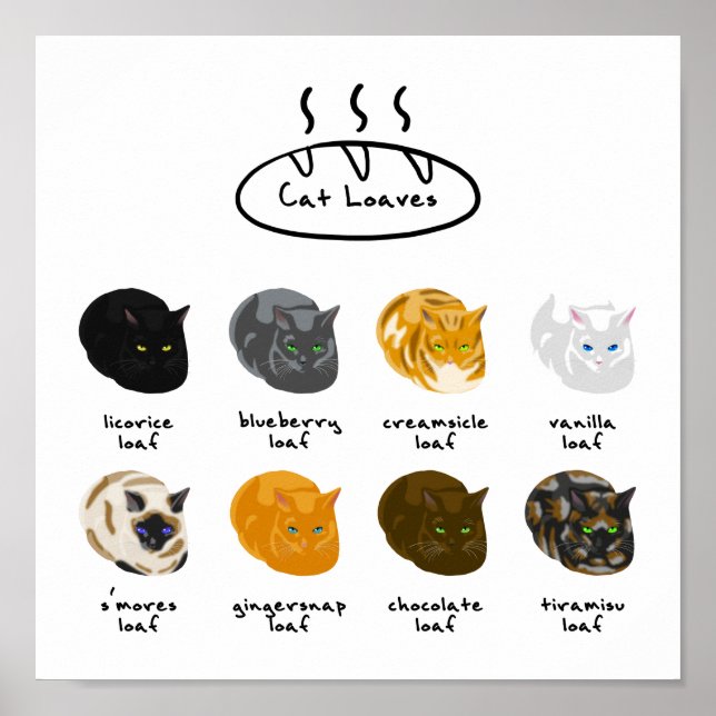 Cat Loaves Poster (Vorne)
