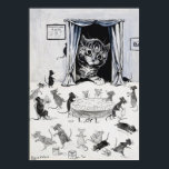 Cat Looking into The Mouseland, Louis Wain Poster<br><div class="desc">Louis Wain (5 August 1860 – 4 July 1939) was an English artiste known for his drawings,  which consistently featured anthropomorphized large-eyed cats and kittens. In his later years he may have suffered from schizophrenia (although this claim is disputed),  which,  according to some psychiatrists,  can be seen in his works. Quote:Wikipedia</div>