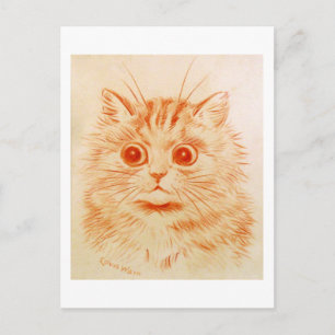 Cat, Louis Wain Postkarte