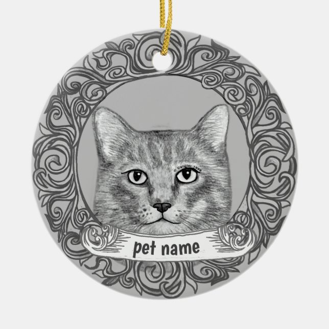 Cat Love Memory Ornament (Vorne)