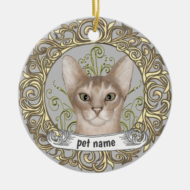 Cat Love Memory Ornament (Vorne)