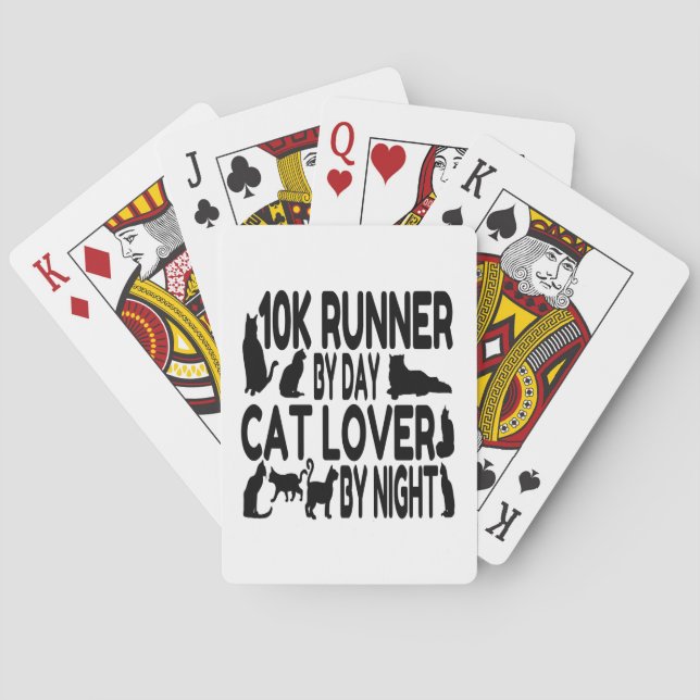 Cat Lover 10K Runner Spielkarten (Rückseite)