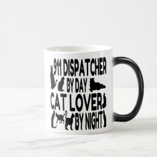 Cat Lover 911 Dispatcher Verwandlungstasse