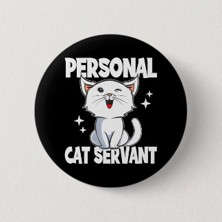 Cat Lover Button