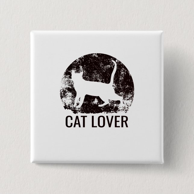 Cat Lover Button (Vorderseite)