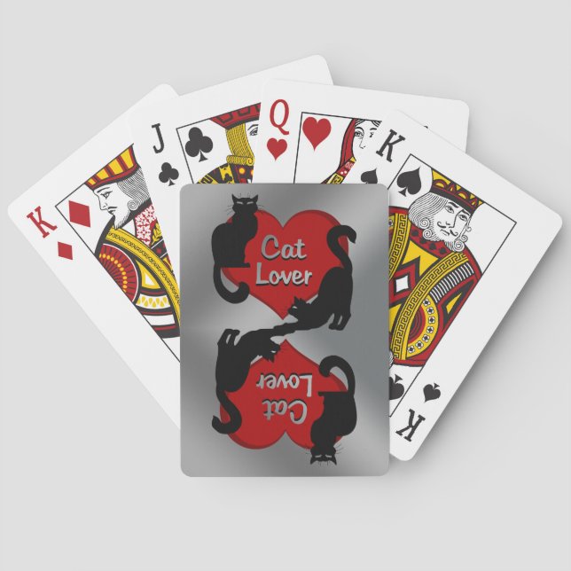 Cat Lover Cards Black Cat Spielkarten (Rückseite)