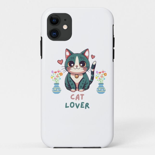 Cat Lover Case-Mate iPhone Hülle (Rückseite)