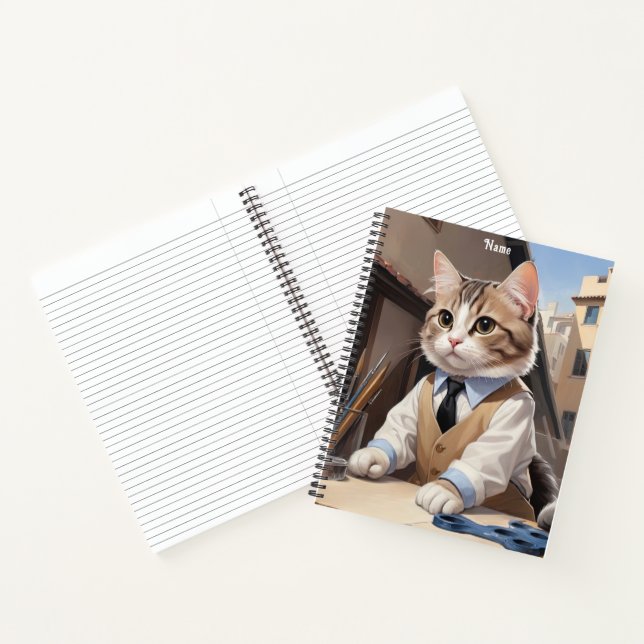 Cat Lover, Cat Architect Notizbuch (Innenseite)