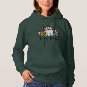 Cat Lover Cat Mama Cat Vater Weihnachten froh Hoodie