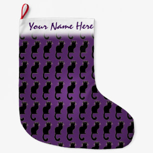 Cat Lover Christmas Strumpf Individueller Strumpf Großer Weihnachtsstrumpf