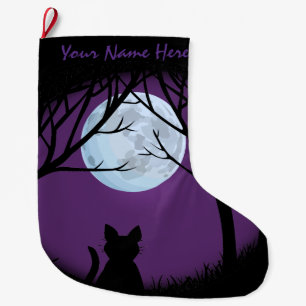 Cat Lover Christmas Strumpf Individueller Strumpf Großer Weihnachtsstrumpf