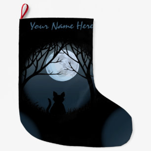 Cat Lover Christmas Strumpf Individueller Strumpf Großer Weihnachtsstrumpf