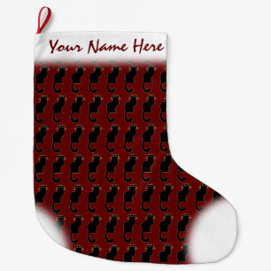 Cat Lover Christmas Strumpf Individueller Strumpf Großer Weihnachtsstrumpf