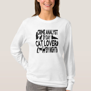 Cat Lover Crime Analyst T-Shirt