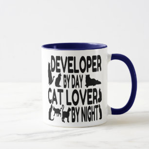 Cat Lover Developer Tasse