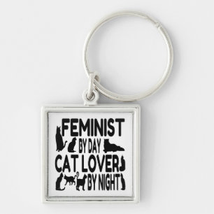 Cat Lover Feminist Schlüsselanhänger