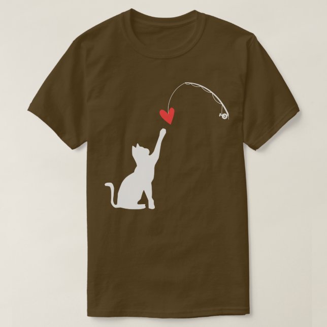 Cat Lover Funny Valentinstag T-Shirt (Design vorne)