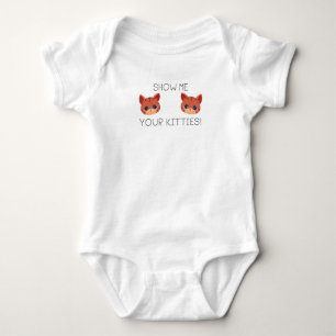 Cat Lover Geschenk Zeige deinen Kätzchen Funny Mem Baby Strampler